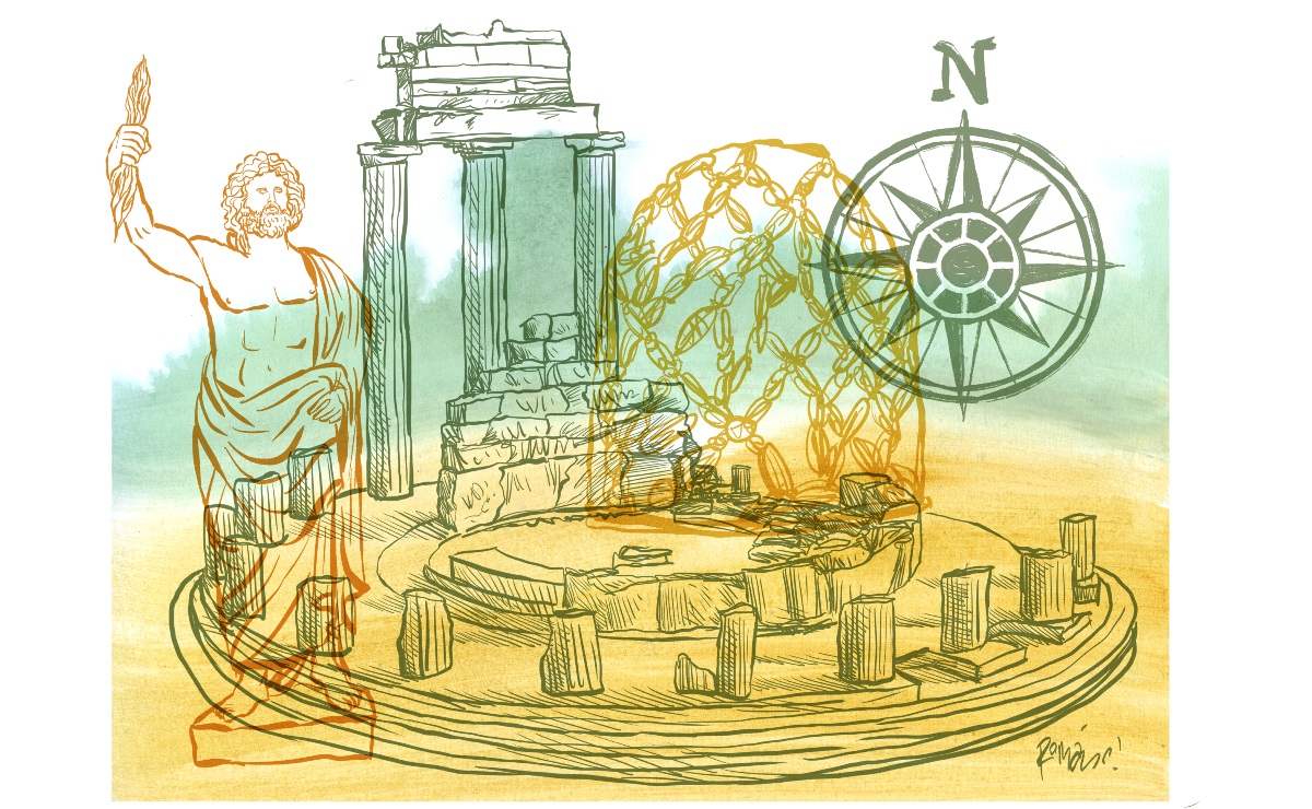 Los mapas retratan nuestra curiosidad ávida y hambre de descubrimiento, pero también la vanidad conflictiva y sed de anexión. (Ilustración: Román)