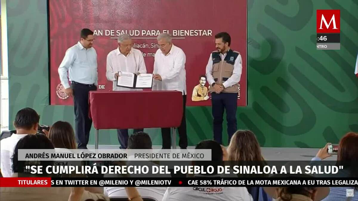 AMLO y Rocha Moya firman convenio para servicios de salud en Sinaloa ...