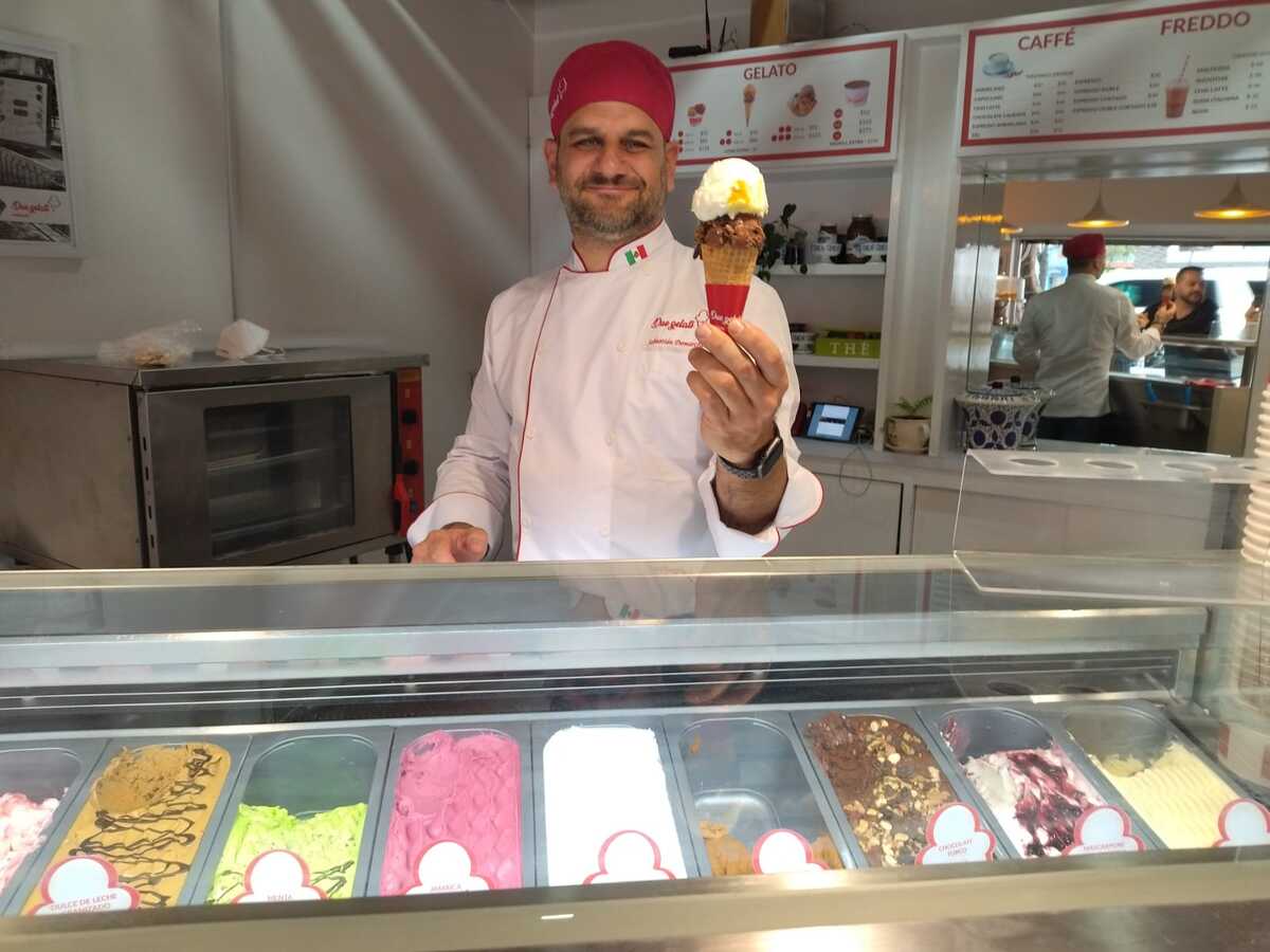 Hacer gelato, la pasión que Sebastián Demarchi disfruta todos los días. Especial