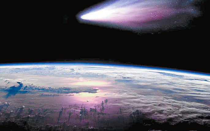 El Halley es un cometa grande que orbita alrededor del Sol cada 75 años en promedio y es el único que se puede apreciar a simple vista desde la Tierra