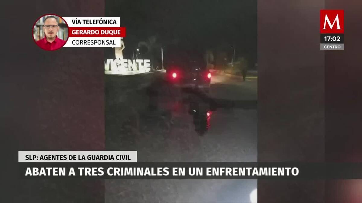 En SLP, Guardia Civil abate a 3 personas tras confrontación con civiles armados