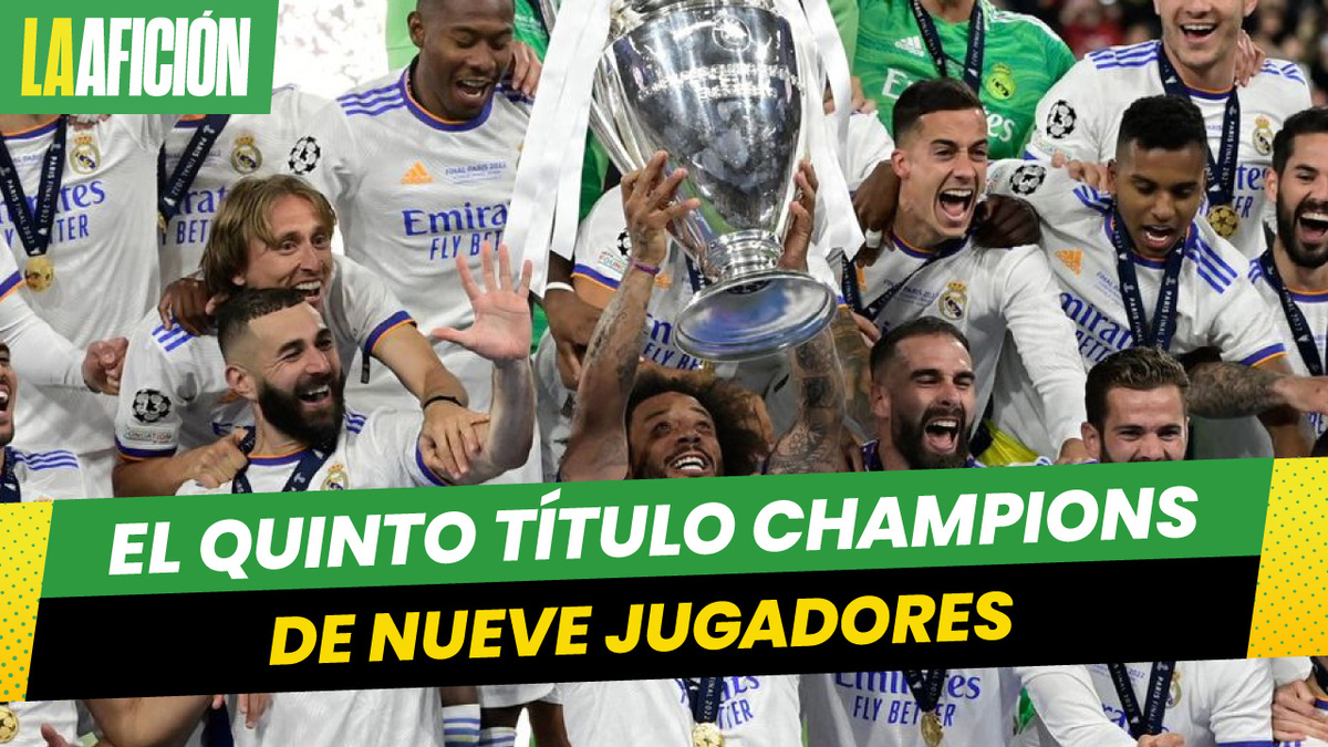 ¡Contundente! Nueve jugadores del Real Madrid suman cinco títulos Champions League