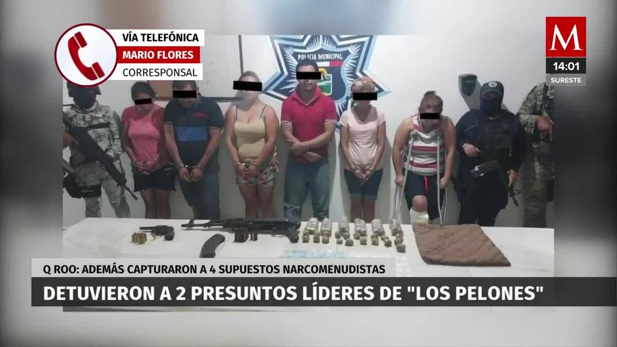 Detienen a presuntos líderes de célula delictiva en Quintana Roo