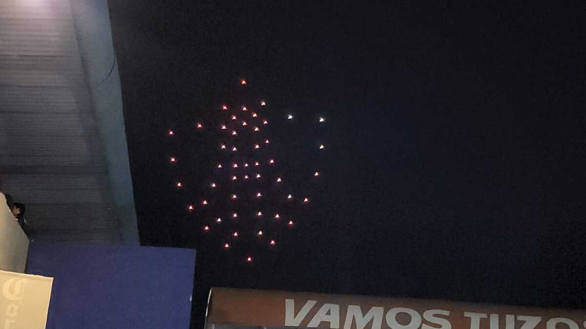 Drones del Atlas en el Estadio Hidalgo (Higinio Robles)