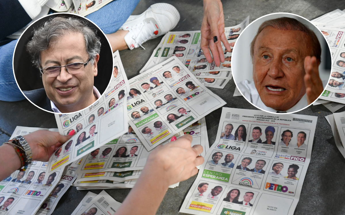 Gustavo Petro y Rodolfo Hernández irán a la segunda vuelta presidencial. (AFP / EFE)