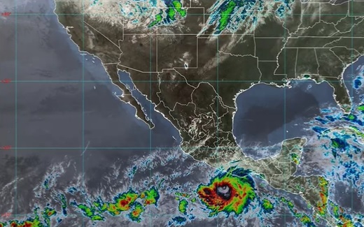 Huracán Agatha.| Twitter @conagua_clima