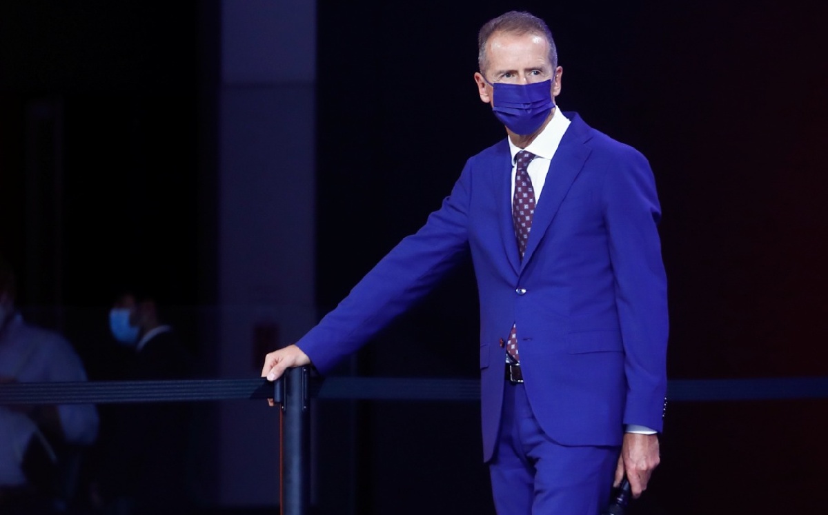 El CEO de Volkswagen, Herbert Diess, asiste al Salón del Automóvil de Múnich, en Múnich, Alemania, 2021. Foto: Reuters