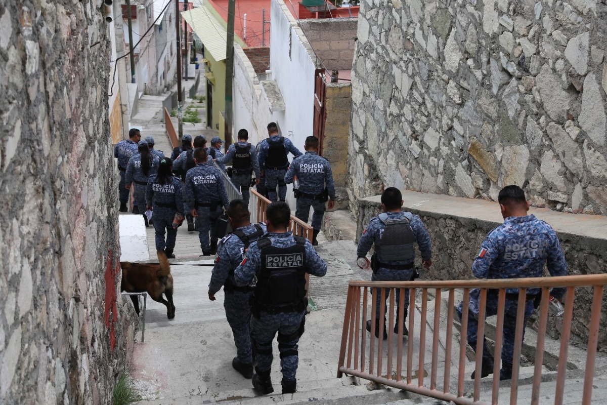 Elementos de la policía estatal de Hidalgo (Jorge Sánchez)