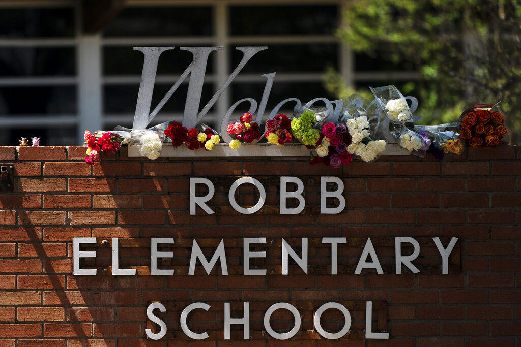 La escuela primaria Robb, lugar de la masacre en Uvalde, Texas. (AP)