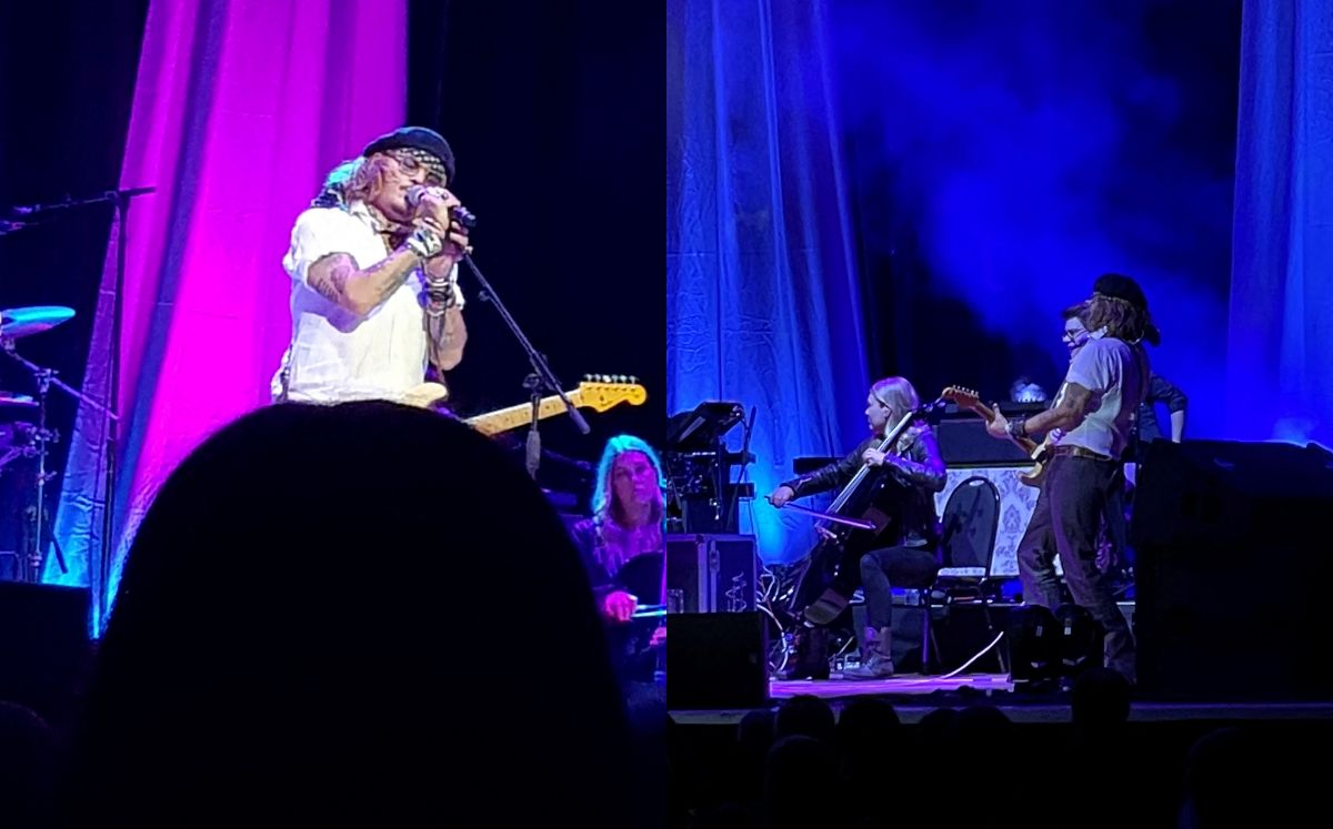 Johnny Depp participó en un concierto (Reuters).