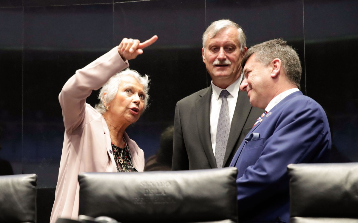 La presidenta del Senado se reunió con una delegación de la República Checa. | Especial