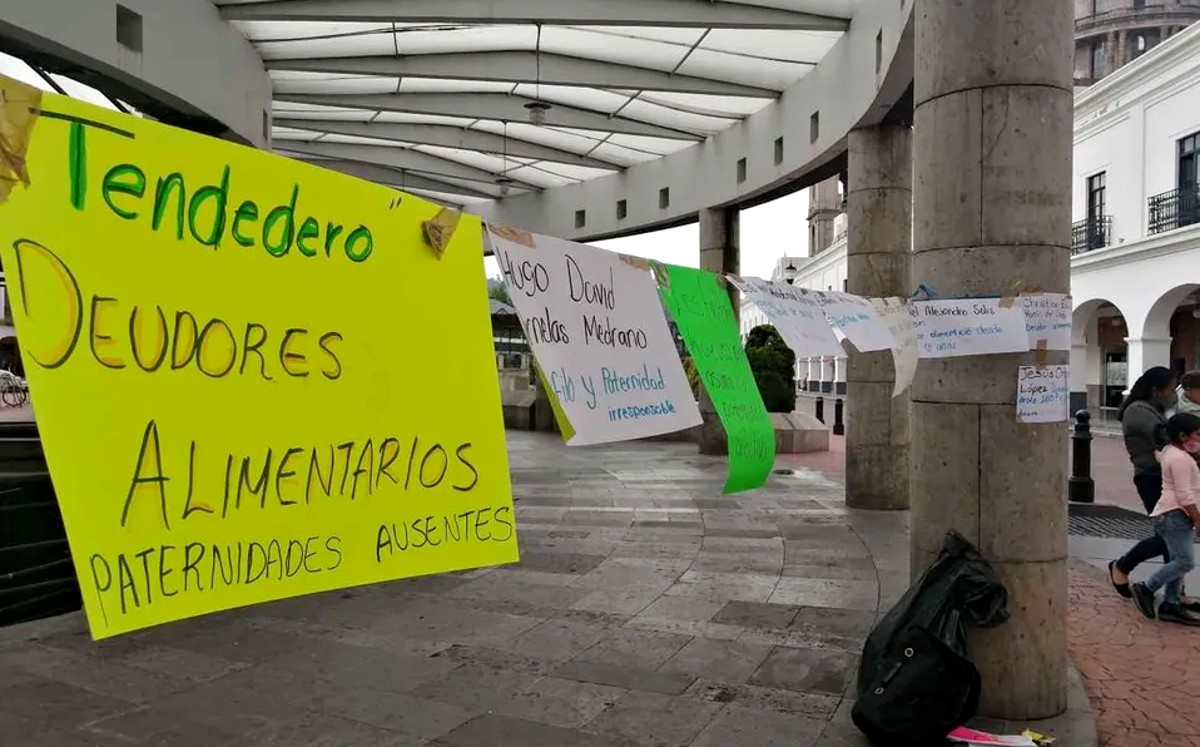 Tendedero a padres deudores de pensiones alimenticias
