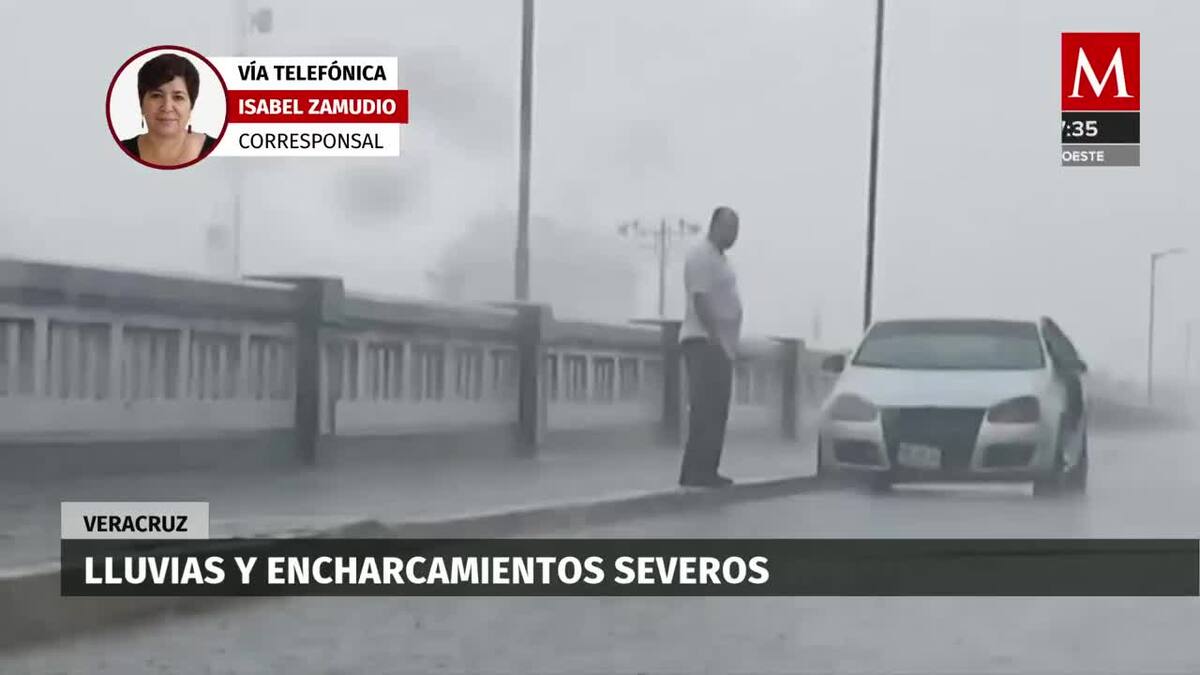 Continúan lluvias y encharcamientos en Veracruz