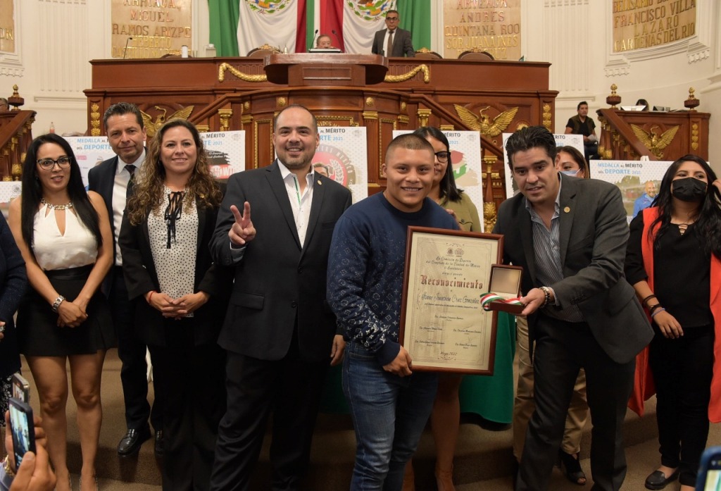 Entrega de la Medalla al Mérito Deportivo 2021 (Twitter)