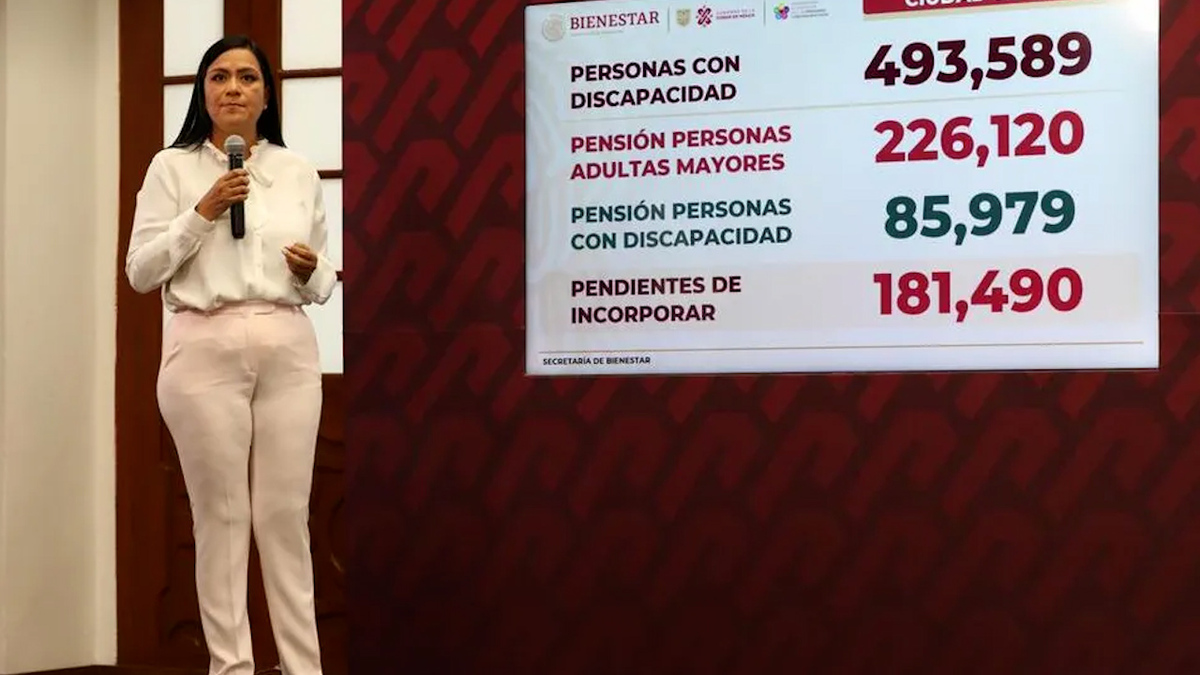 Gobierno de CdMx abrirá registro de Pensiones del Bienestar para personas con discapacidad