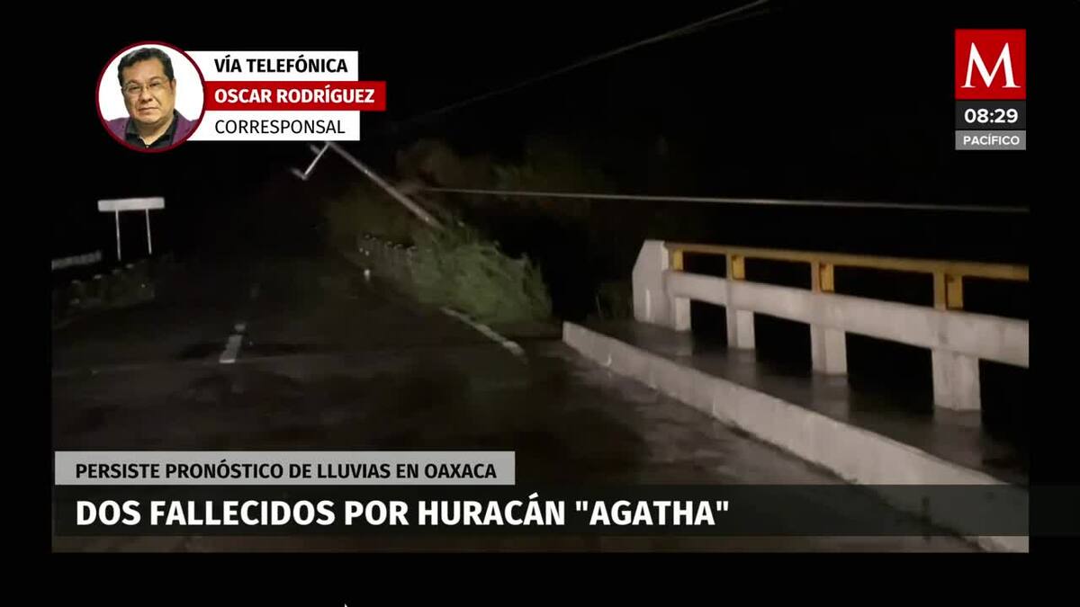 Huracán 'Agatha' se debilita
