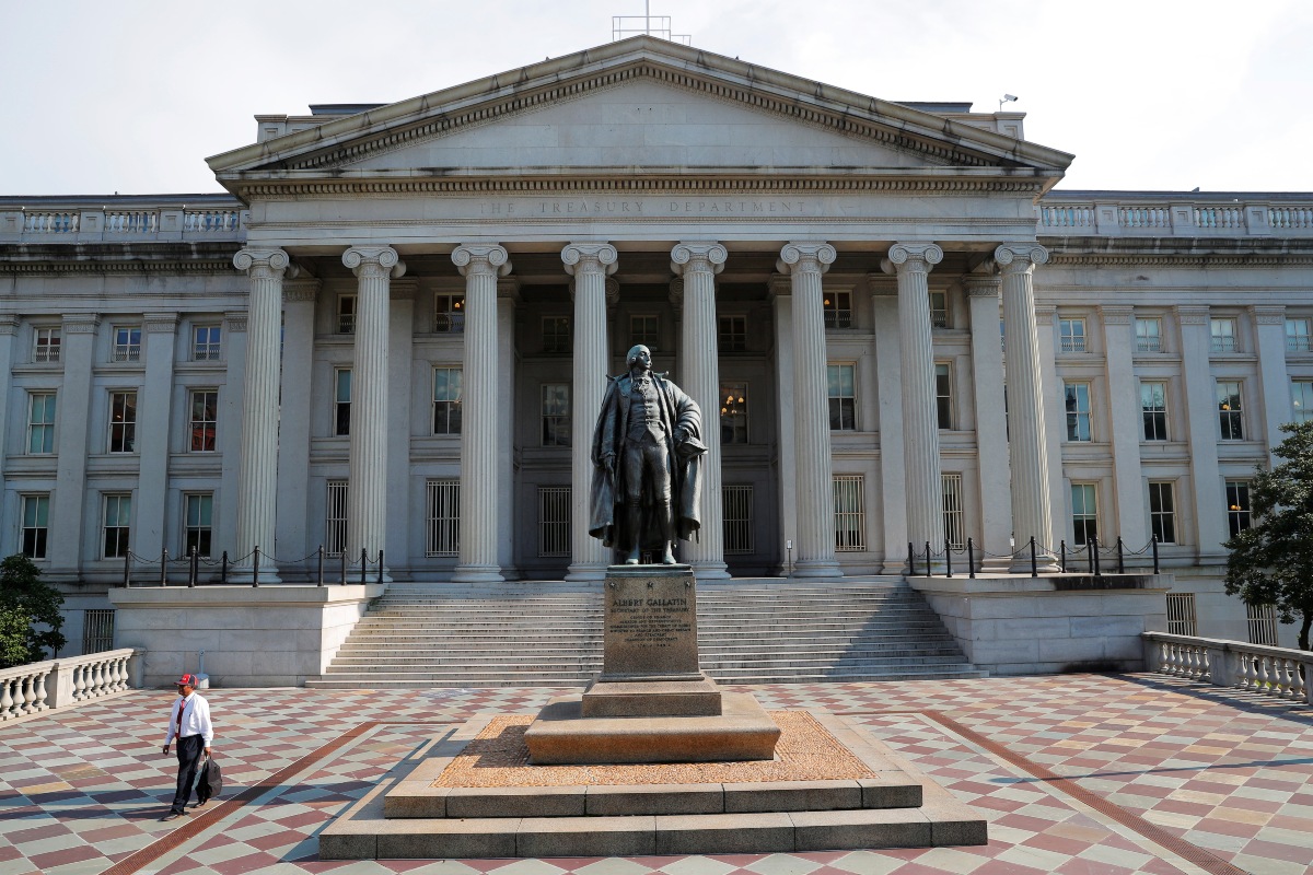Sede del Departamento del Tesoro de Estados Unidos. (AP)