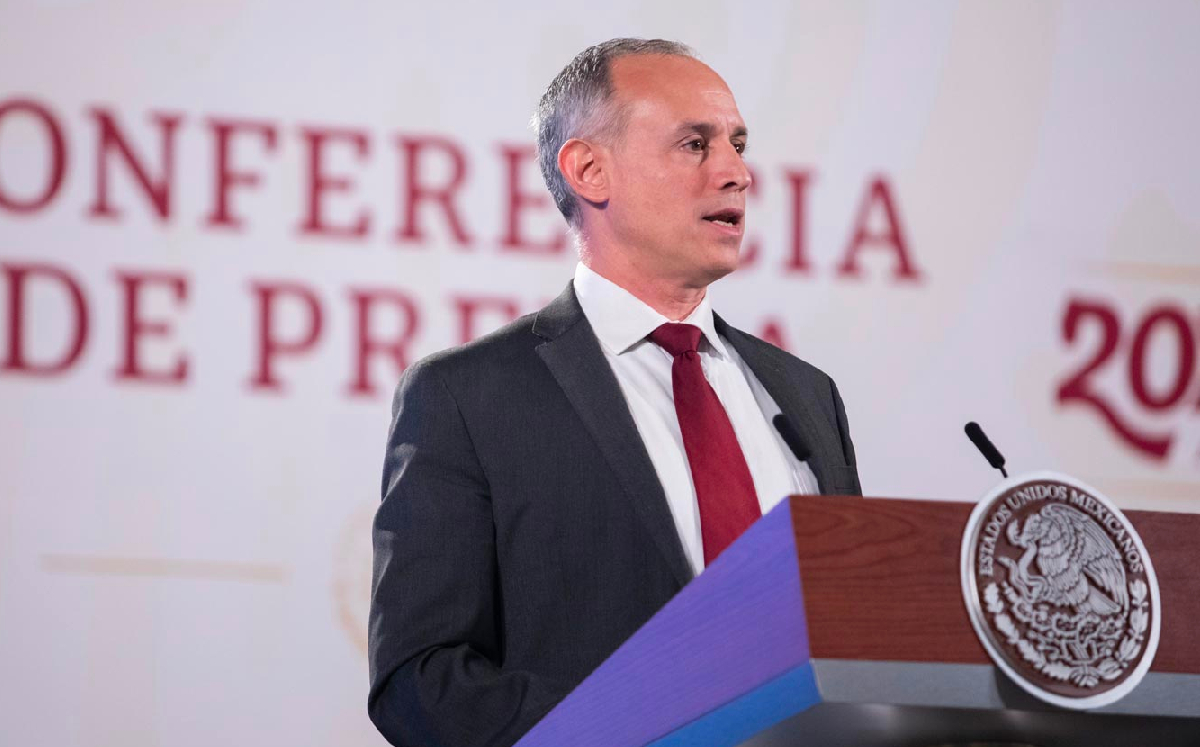 El subsecretario de Salud, Hugo López-Gatell, en la conferencia de hoy. | Gobierno de México