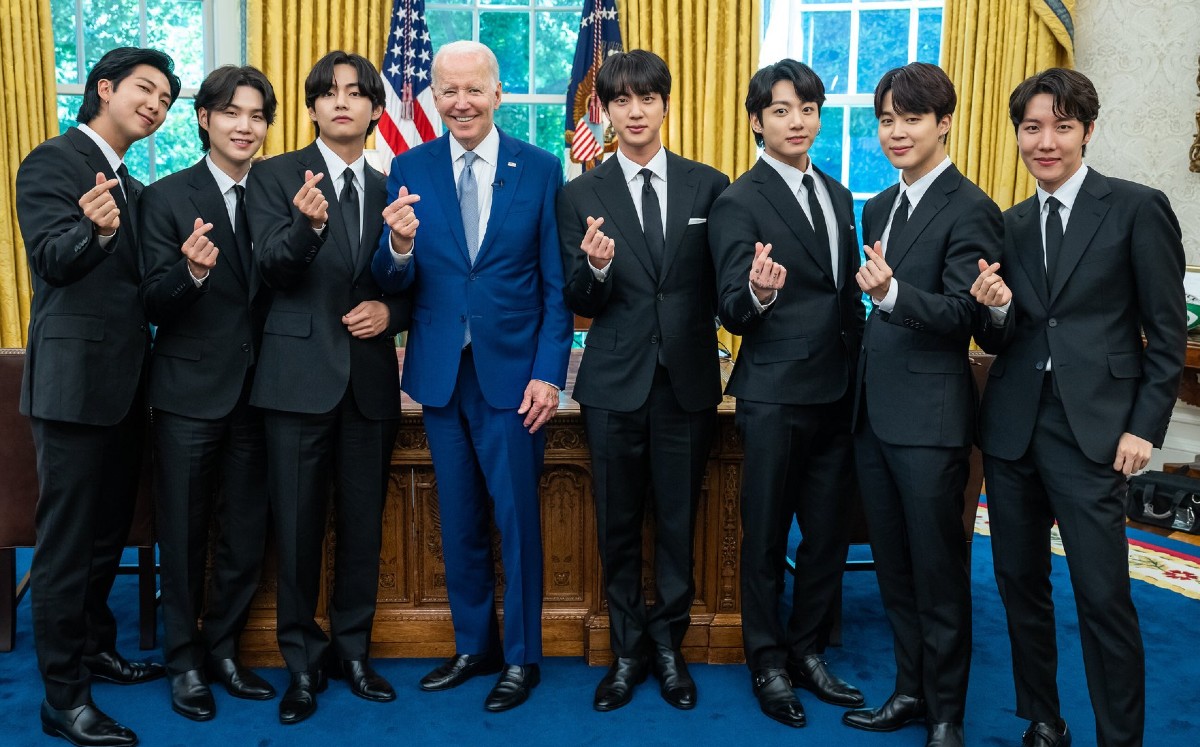 BTS agradecen a Biden por recibirlos en la Casa Blanca (Twitter).