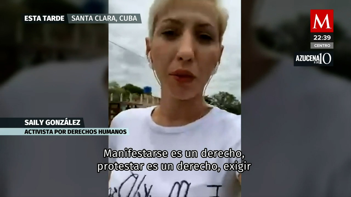 Detiene de manera violenta a Saily González en plena calle mientras transmitía en vivo