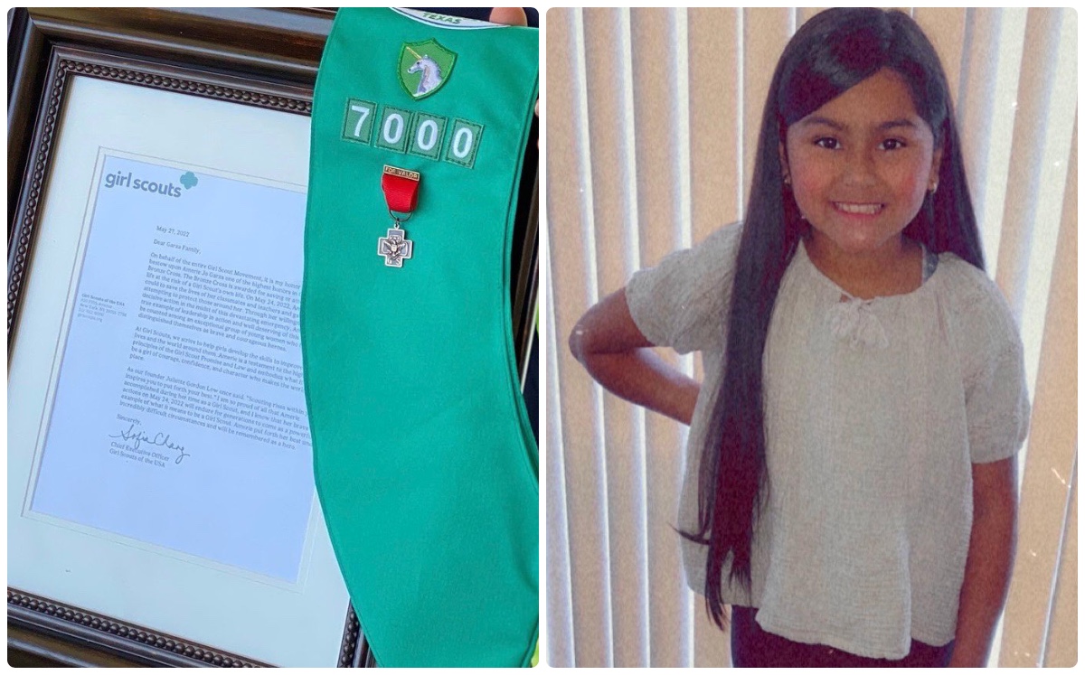 El reconocimiento a Amerie Joe Garza. (Twitter @girlscoutsswtx)