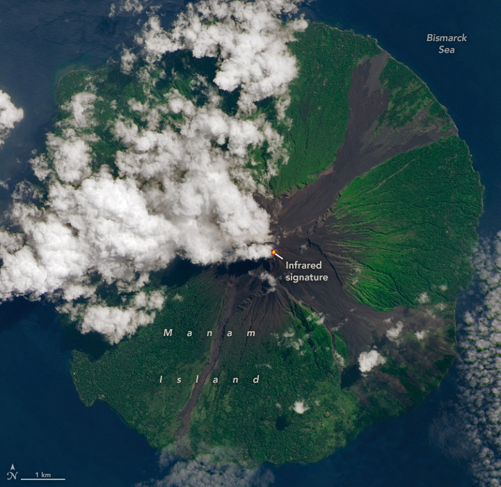 Erupción de volcán en Papúa Nueva Guinea | @NASAEarth