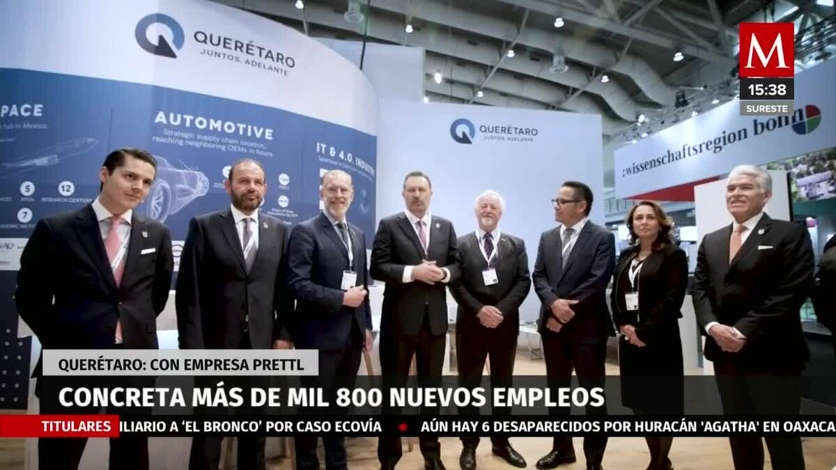 Gobernador de Querétaro concretó empleos con empresa alemana Prettl