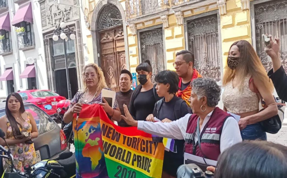 Integrantes de la comunidad LGBTTTI se manifestaron en Puebla | Especial