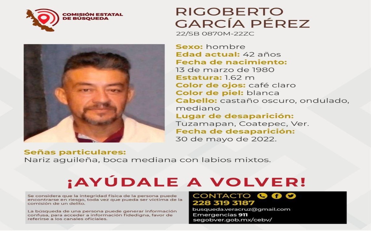 Rigoberto García, 42 años. (Especial)