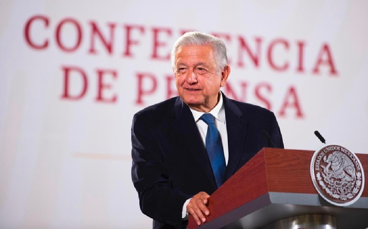 Conferencia mañanera del presidente López Obrador en Palacio Nacional. | Cortesía