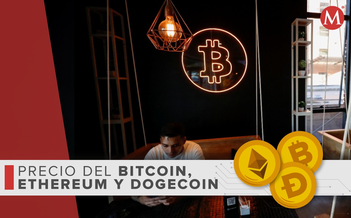 Precio-bitcoin ethereum dogecoin-HOY.  3-junio 2022. México