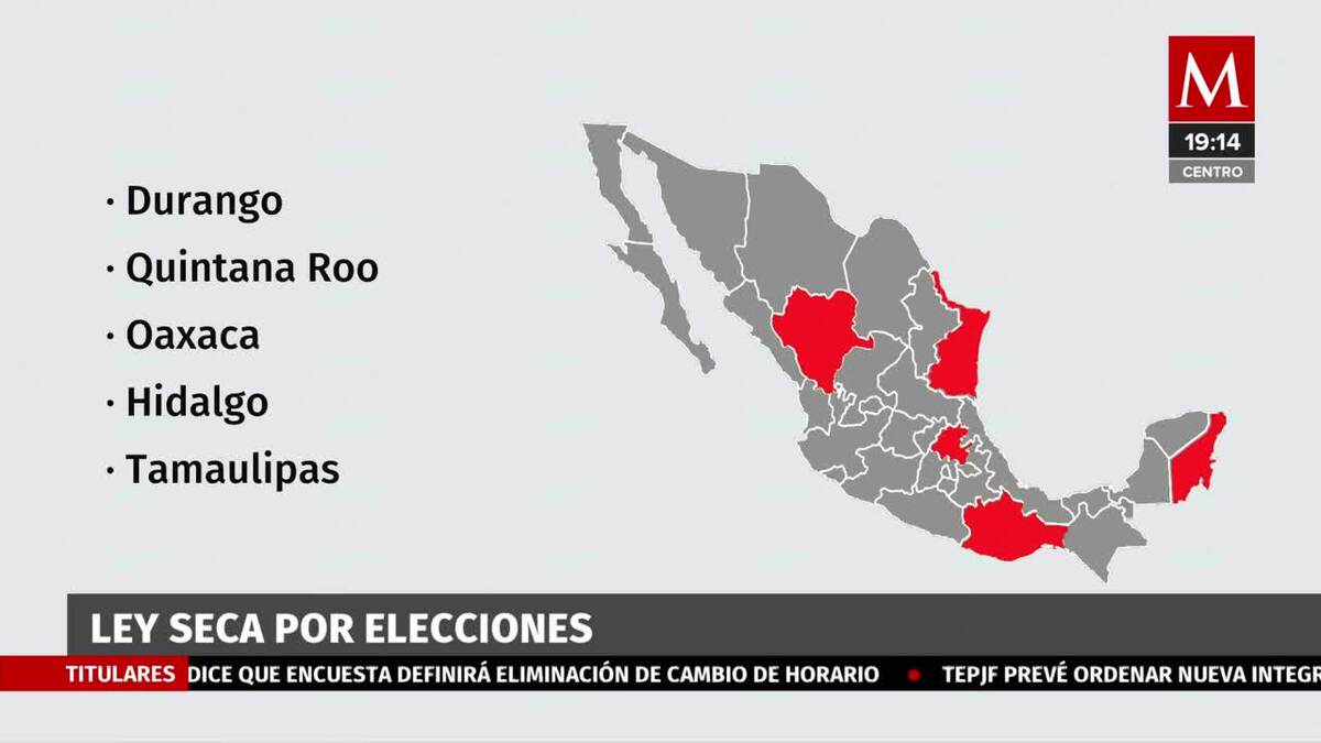 Se aplicará ley seca por elecciones del domingo