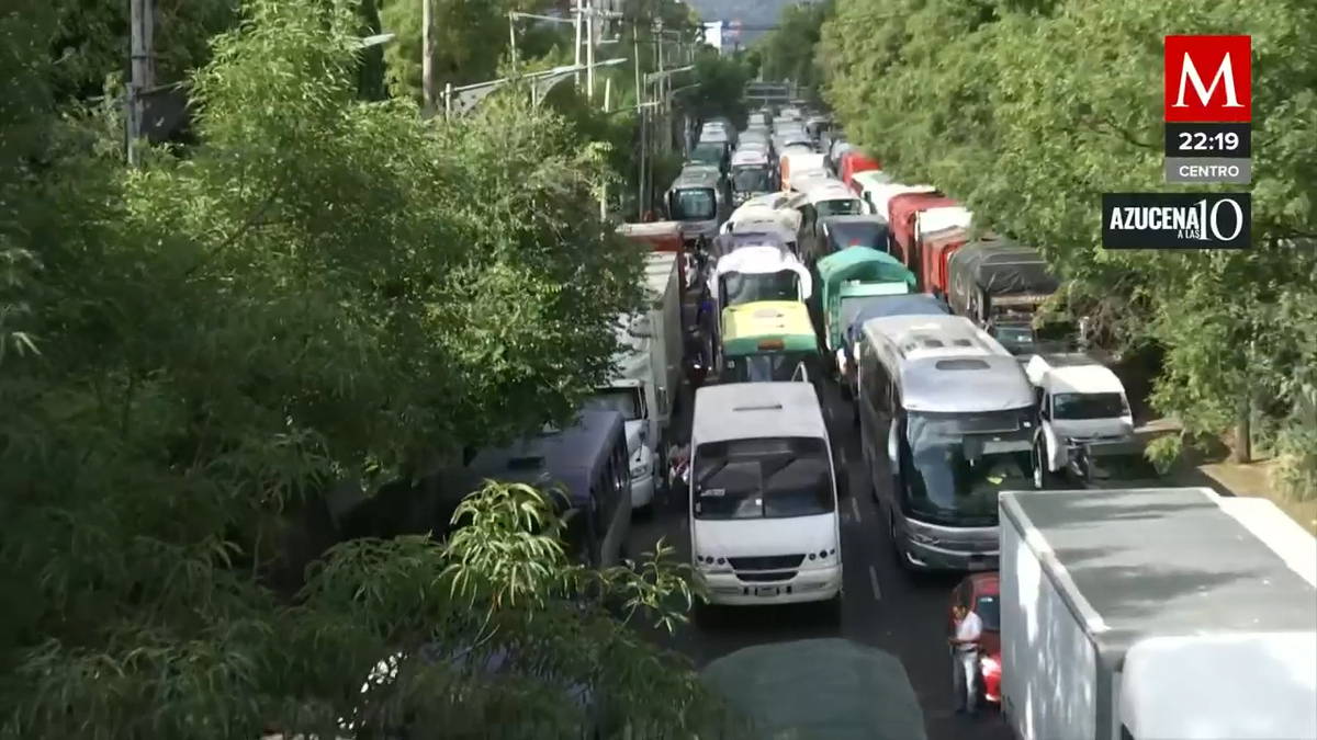 Transportistas bloquearon varías vialidades de la CdMx