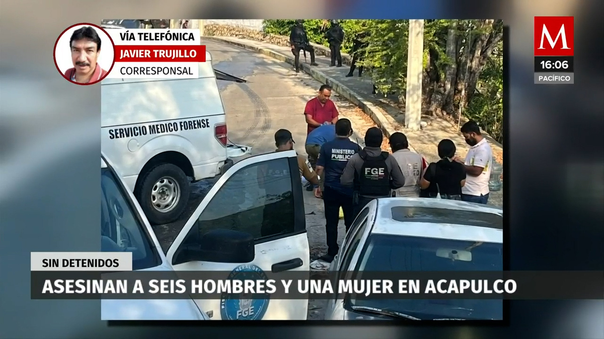 Asesinan a seis hombres y una mujer en el estado de Guerrero
