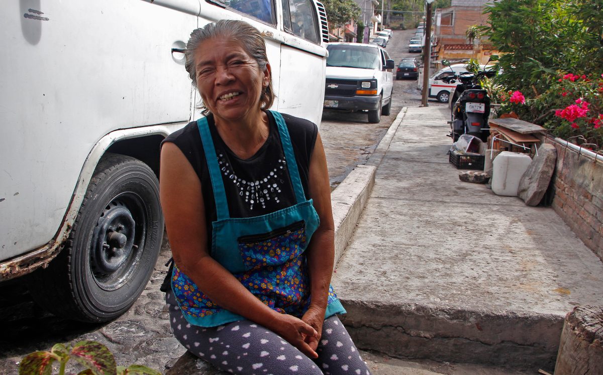 Doña María, residente del Barrio de Xonaca