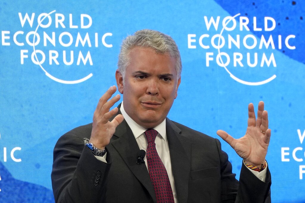 El presidente colombiano, Iván Duque. (AP)