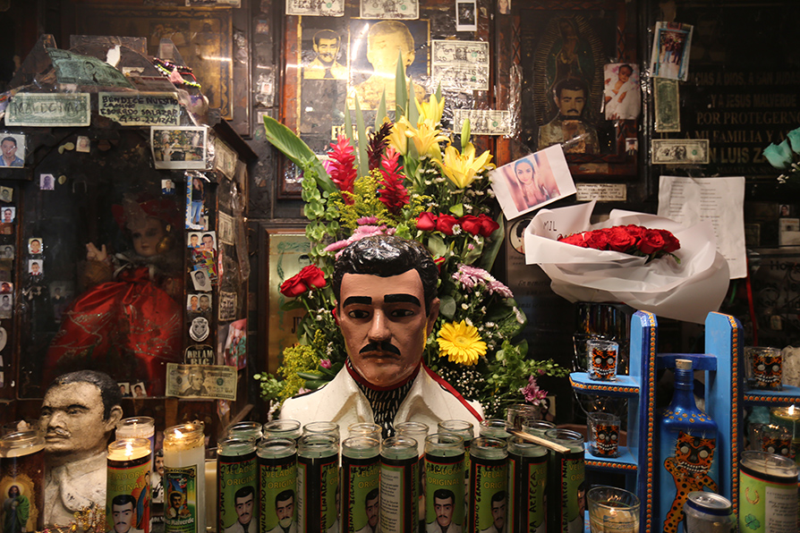 Jesús Malverde es reconocido en el norte de México como el santo patrón de los narcotraficantes.| Javier Ríos