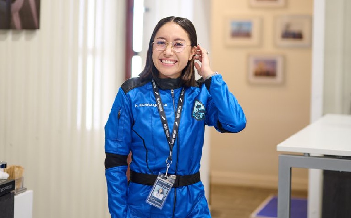 Katya Echazarreta, primera astronauta mexicana en llegar al espacio. (Twitter)