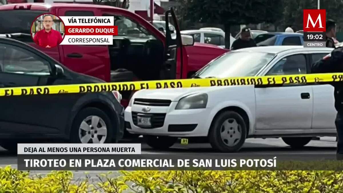 Reportan balacera en centro comercial de SLP, registran un muerto