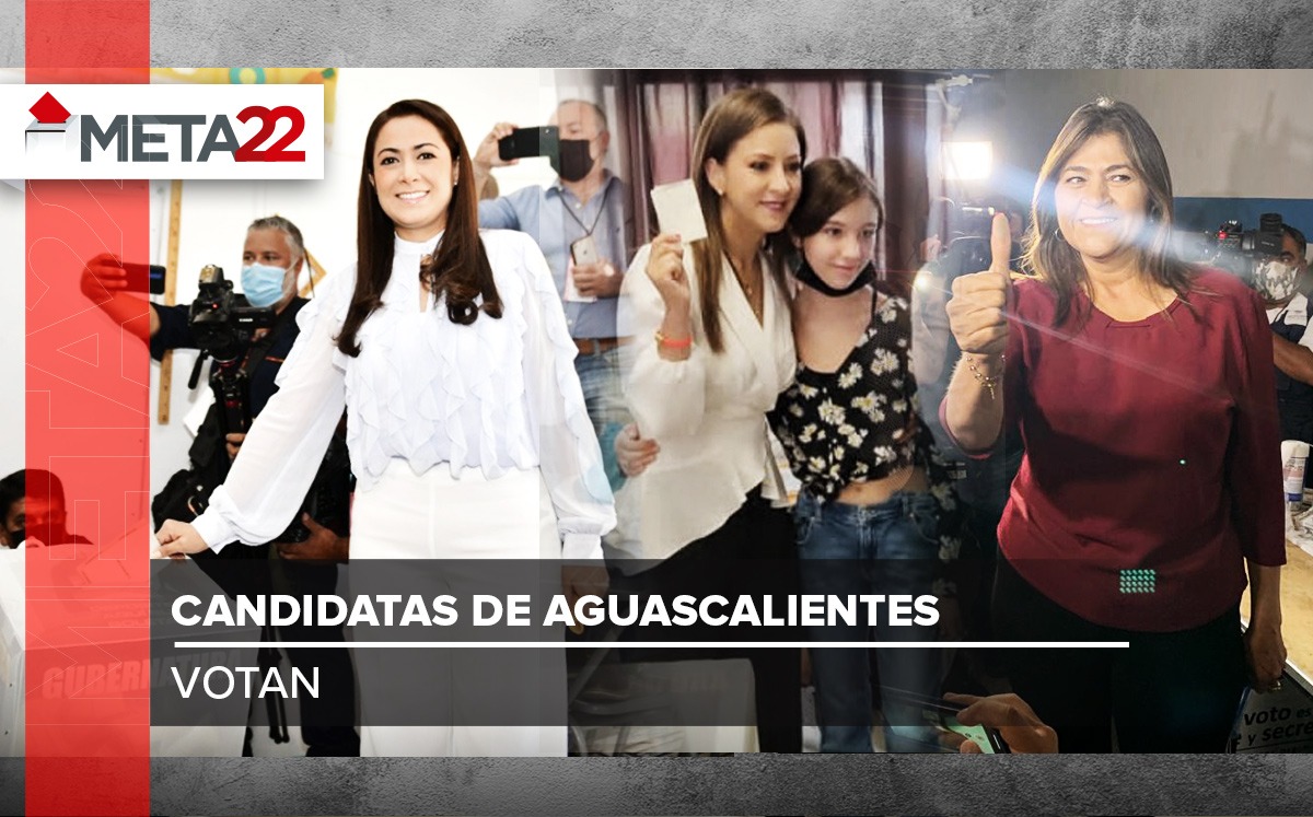 Candidatas a la gubernatura de Aguascalientes emiten su voto | Especial