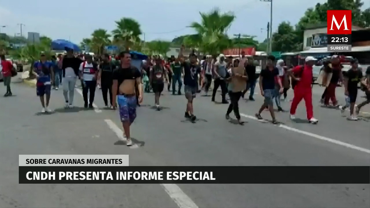 CNDH presenta Informe Especial sobre caravanas migrantes
