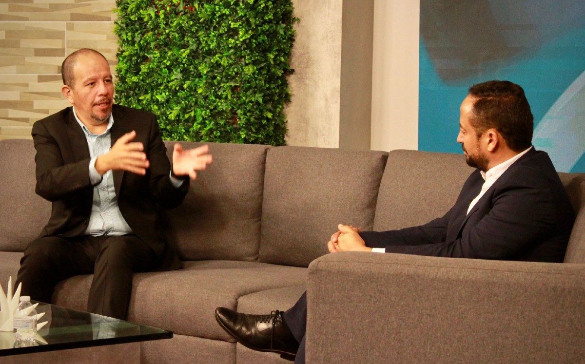 Jorge Hernández, en entrevista para el programa Cambios de Canal 6 / Foto: Especial