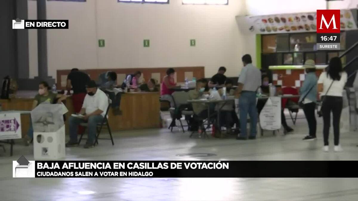 Jornada electoral lenta por baja afluencia en Hidalgo