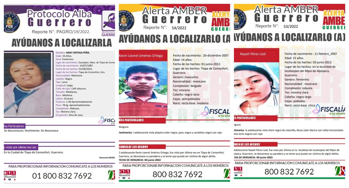 Reportan a tres personas como desaparecidas en la Montaña | especial