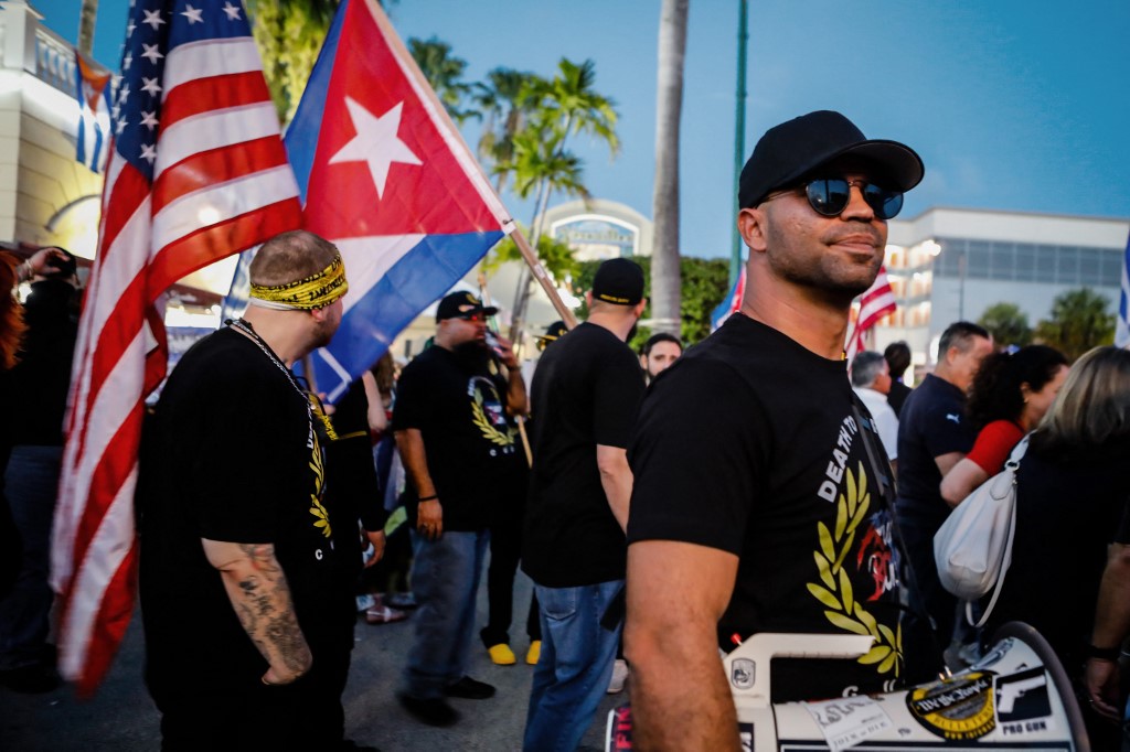 Enrique Tarrio, líder de los Proud Boys. (AP)