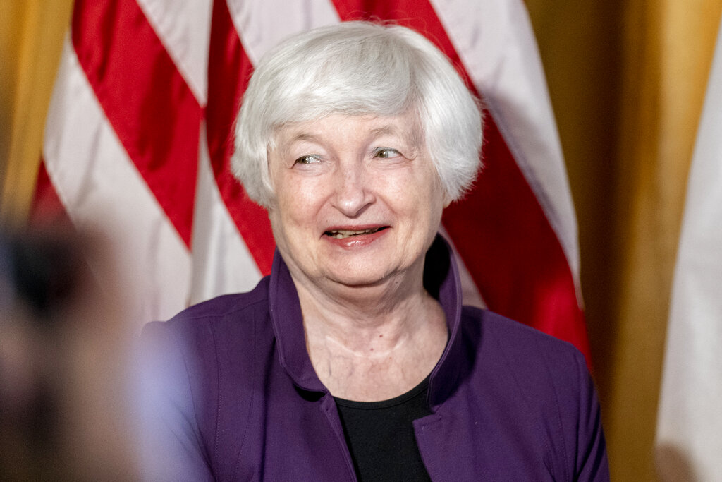 Janet Yellen, secretaria del Tesoro de Estados Unidos. (AP)