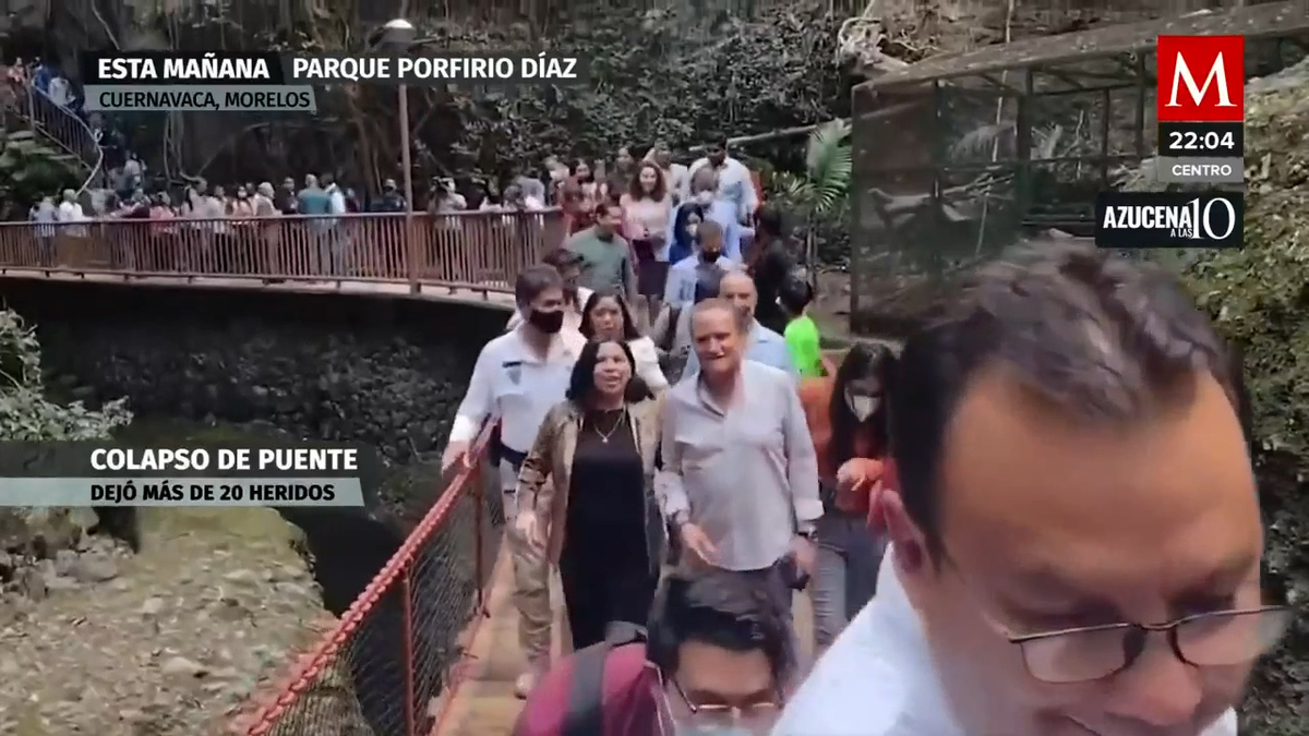 Antes de caída del puente en Cuernavaca, hombre brincó | VIDEO