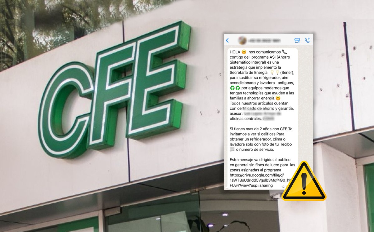 CFE alerta sobre sitios falsos que buscan robar información personal