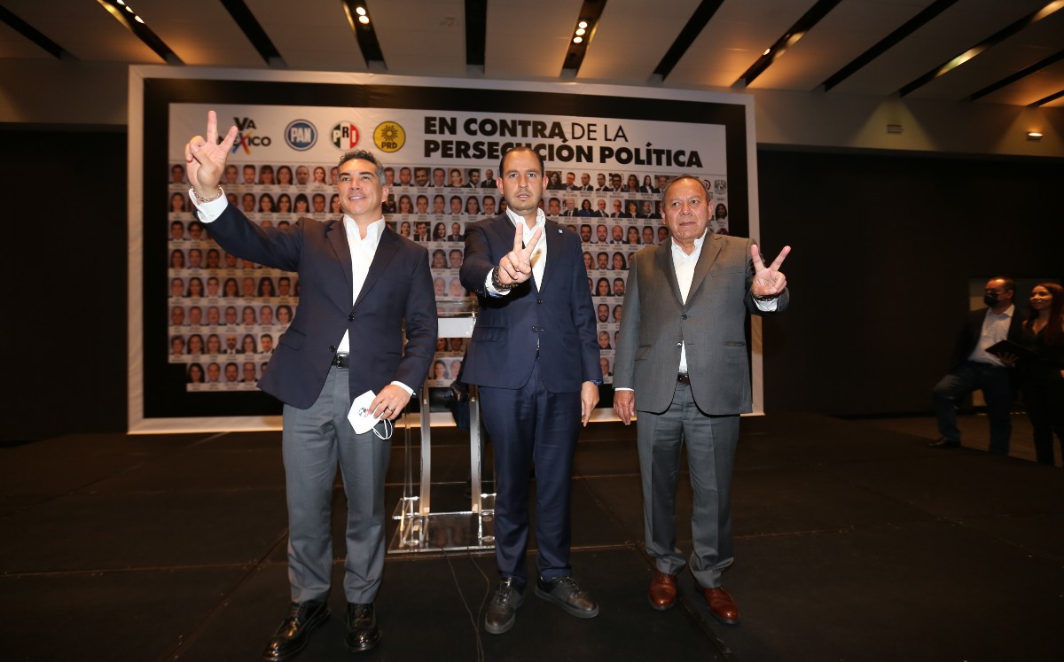 Los dirigentes nacionales del PAN, PRI y PRD sostienen que su coalición es competitiva. | Javier Ríos