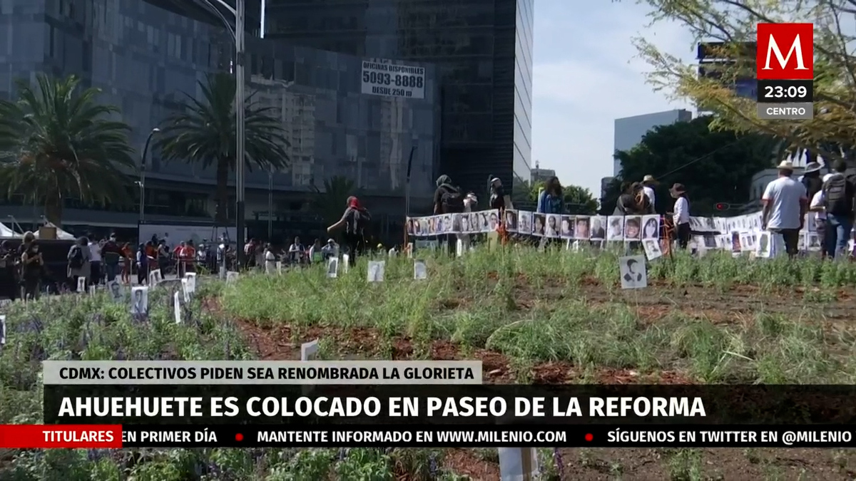 Familiares de desaparecidos niegan discutir toma de glorieta en CdMx